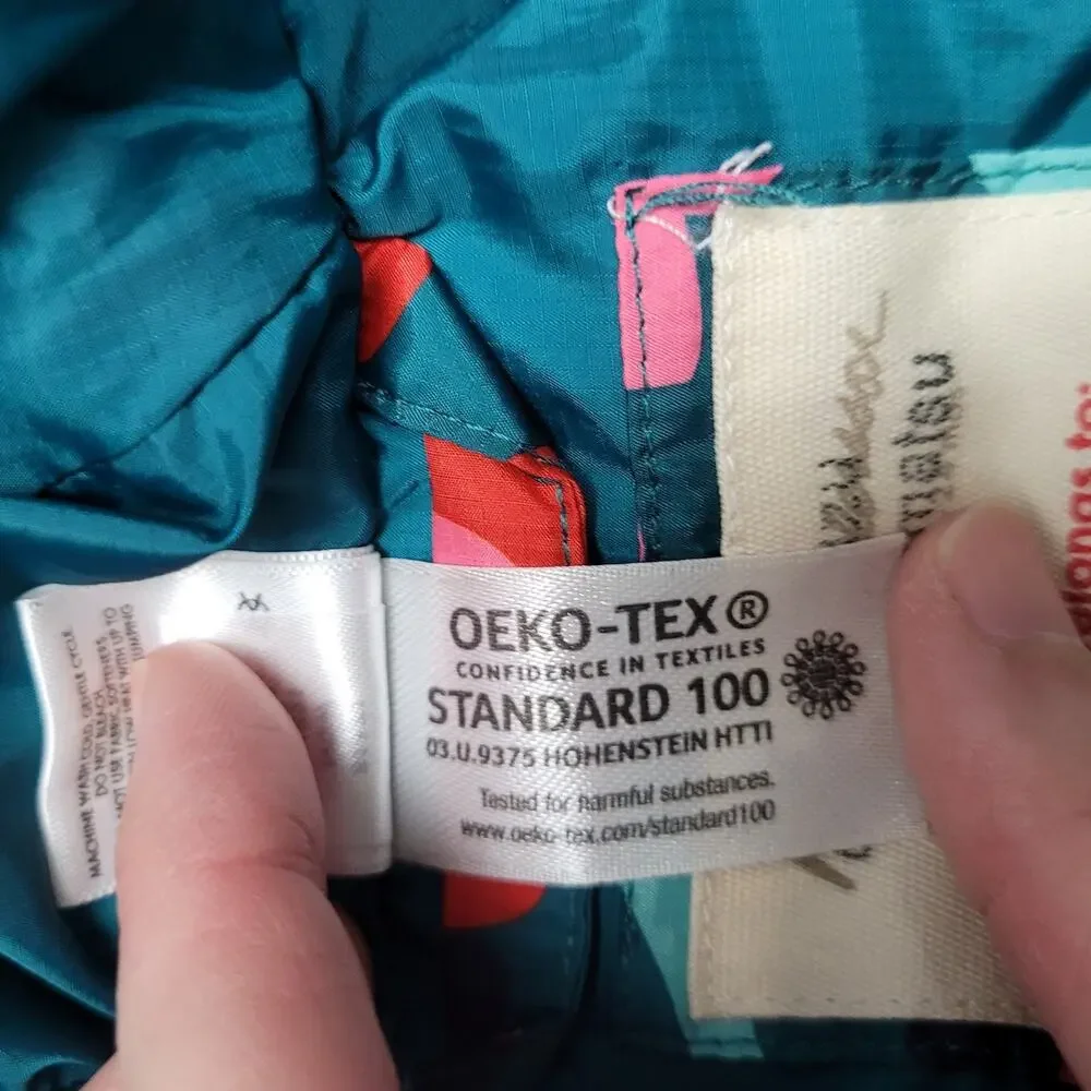 Hanna Andersson rosey posey everglade floral snowsuit bunting one piece 80 CM